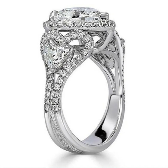 HEART HALO BLING RING - Picture 3 of 7